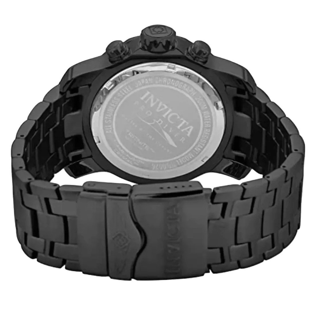 Invicta Pro Diver 0076 Chronograph Watch 48 mm Black Ion Plated Stainless Steel - Picture 6 of 16